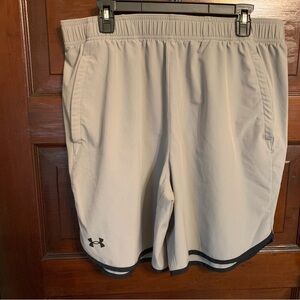 Under Armour Gray Athletic Shorts with Elastic Waistband